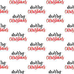 Christmas pattern background. Seamless pattern.
Christmas hand lettering.