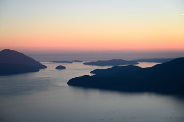 Sunset overlooking Howe Sound