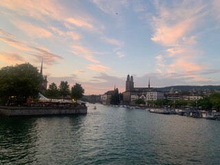 Fototapeta premium Switzerland Sunset