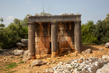 Fototapeta premium Ancient city Kanli divane located in Mersin province in Turkey