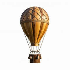 Hot Air Balloon on white background photo asset colorful 