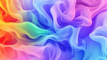 Obraz premium A beautiful swirl of vibrant colors creating an abstract, ethereal pattern in shades of purple, pink, and blue.