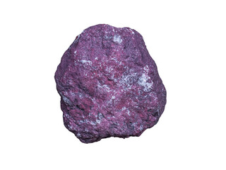 Rock mineral cinnabar isolated on white background