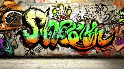 Vibrant graffiti art featuring the word 'Soar', showcasing an energetic blend of colors and urban style.