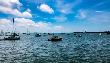 boats on the sea