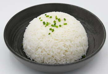 white rice of the basmati type 