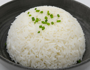 white rice of the basmati type 