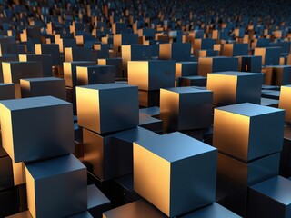 Obraz premium abstract 3d cubes