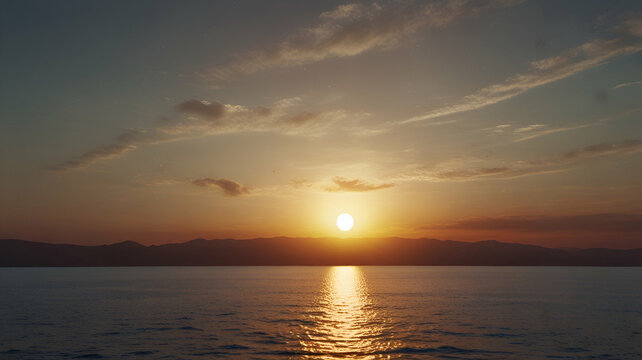 Semi-circle representing a rising sun on a blank background. Wallpaper