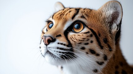 Fototapeta premium Stunning Close-Up of a Tiger Showcasing Its Striking Features