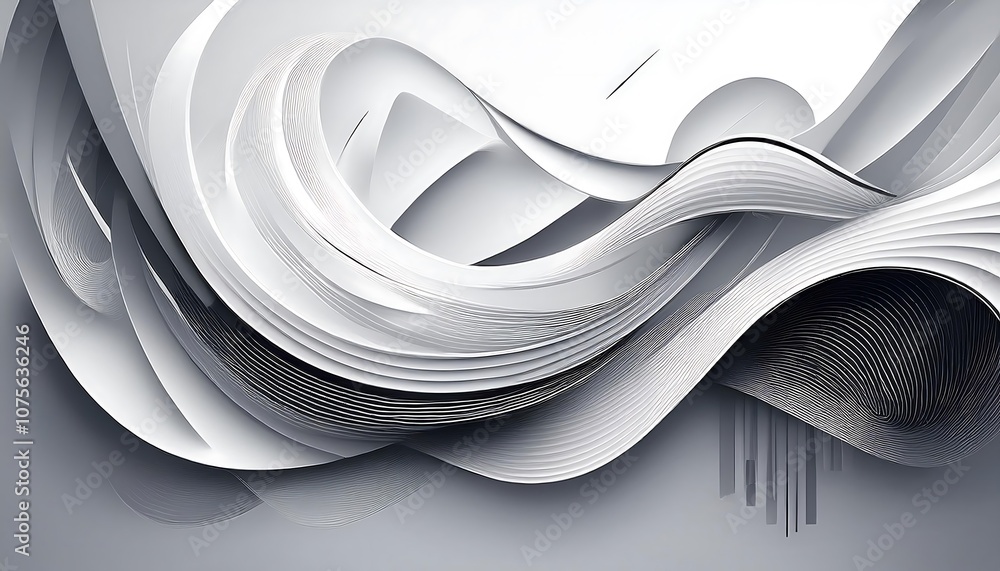 Poster abstract liquid shapes form a futuristic banner against a white background in various s_1(799)