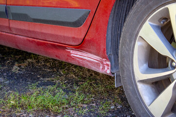 Car body damage. Car accidents. Bodywork damage, sill crushing. 	