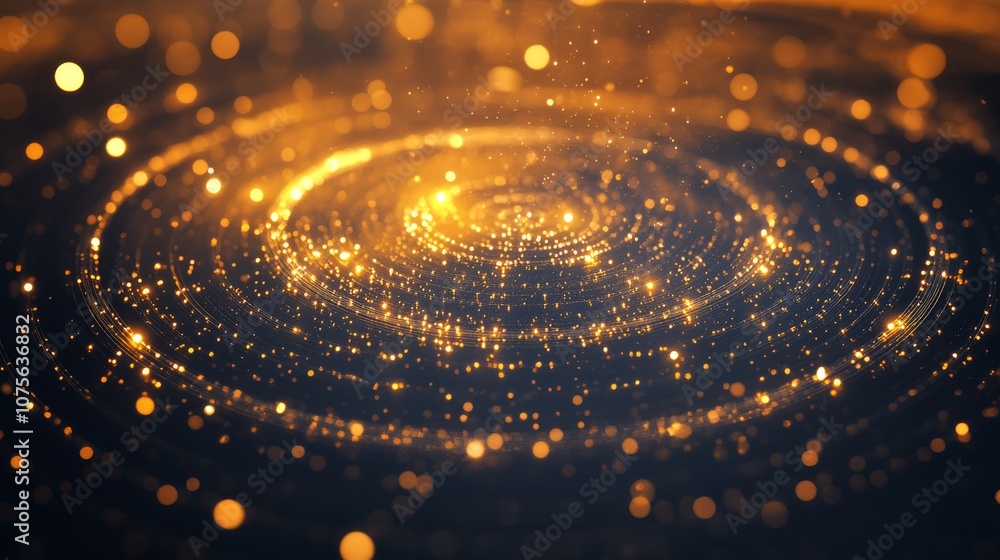 Poster this abstract representation of quantum physics illustrates intricate connections and the profound c