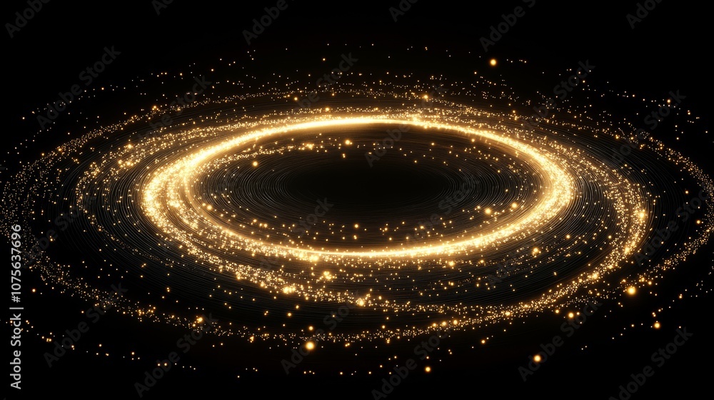 Poster this image abstractly represents quantum entanglement with intricate interconnected circles and line