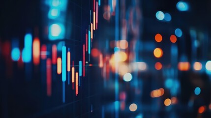 Stock Market Chart with Bokeh Lights