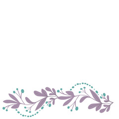 Obraz premium Floral border fit for invitation christmas festive theme