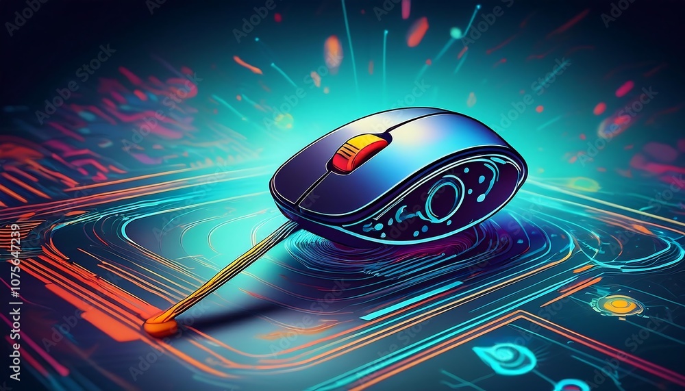 Poster a computer mouse has a cursor that can be an arrow, circle, or other shape, and includes va_1(139)