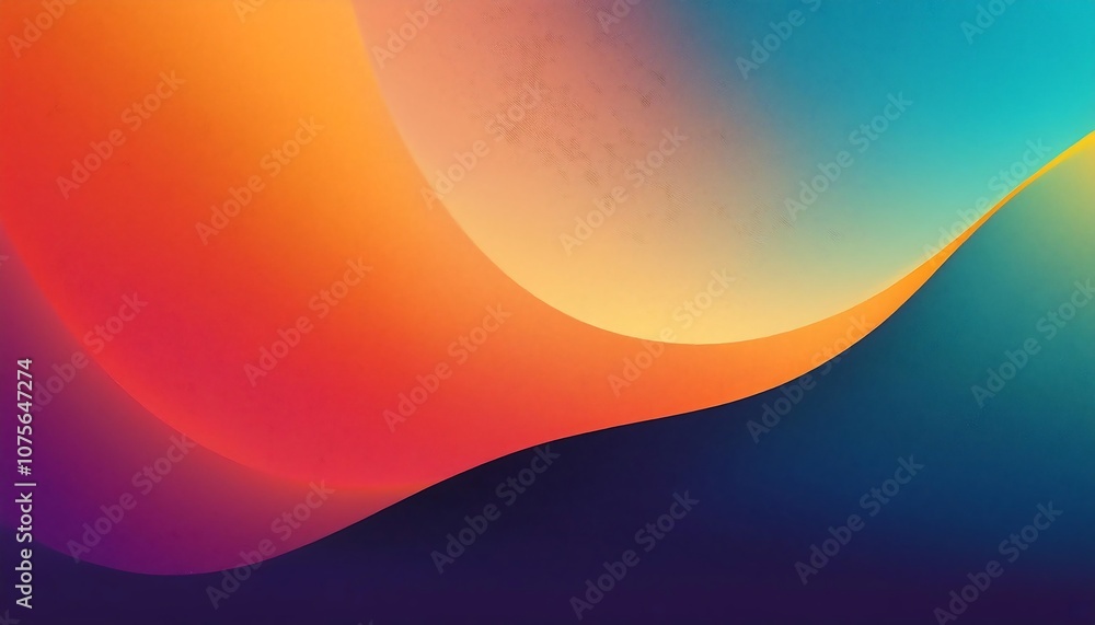 Poster a colorful abstract blended gradient with a realistic grain noise effect makes a great _1(122)