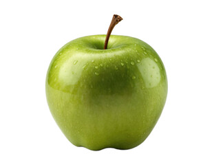 Fresh green apple isolated on white background