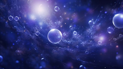 Naklejka premium Vivid abstract cosmic background featuring planets and celestial elements in space