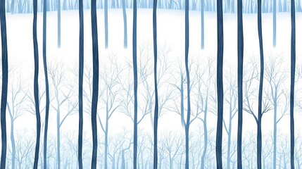 Obraz premium A stunning snowy landscape painting featuring majestic trees in the foreground and a snow-covered hill in the background