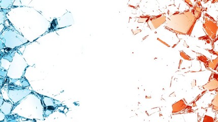 Broken Glass Window Smashed Bullet Hole. Crime Crashed, Damaged And Shattered Glass. Destruction Texture Screen Material Transparent Concept Template Realistic 3d Illustration