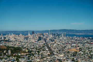 Fototapeta premium panoramic view of the big city