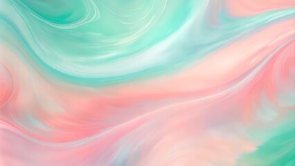 Obraz premium Smooth Pink and Mint Abstract Background