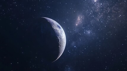 Fototapeta premium Vibrant night sky filled with planets and realistic galaxies image