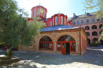 Fototapeta premium Koutloumousiou Monastery - is a Greek Orthodox Christian monastery in the monastic state of Mount Athos in Greece