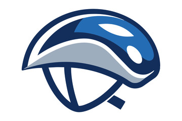 Cyclist Helmet Icon Illustration – Ideal for Biking and Safety Designs