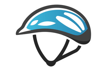 Cyclist Helmet Icon Illustration – Ideal for Biking and Safety Designs