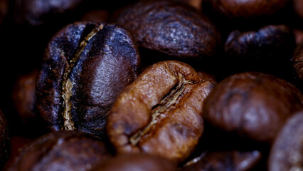 coffee beans close up