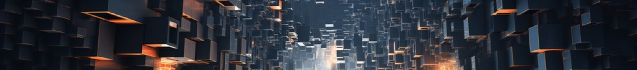 Vibrant Colorful industrial background. Modernity and innovation. Intricate geometric shapes and textures. Mechanical elements. Technological advancement. Depth and complexity