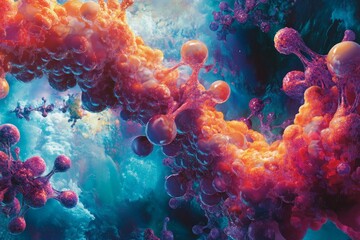 Naklejka premium biochemistry background