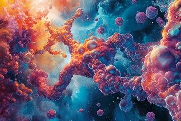 Naklejka premium biochemistry background