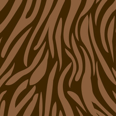 Brown Zebra Print Pattern Design Template