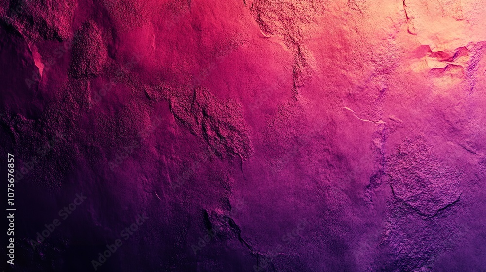 Poster magenta color gradient background with a grainy texture