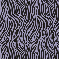 Black Zebra Print Pattern Design Template