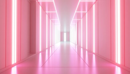 Neon Pink Hallway