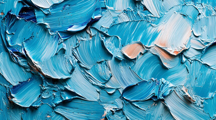 Textured blue painted background