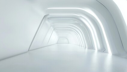White Futuristic Tunnel