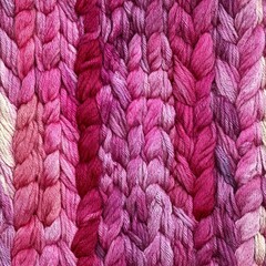 shades of deep pink and red wool