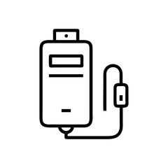 Obraz premium Battery Charger icon outline