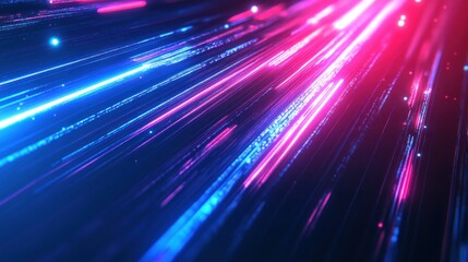 Fototapeta premium Abstract Neon Light Streaks