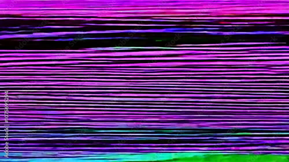 Aufkleber striped glitch effect background for creative video editing projects generative ai