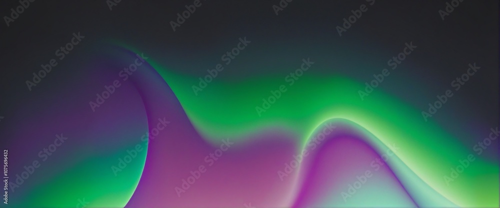 Aufkleber vibrant abstract gradient shapes on a dark noise textured background