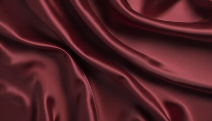Obraz premium Luxurious Burgundy Silk Waves: A Sensual and Elegant Textile Experience