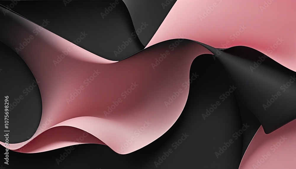 Poster elegant gradient transition: soft black to delicate pink abstract background for creative projects