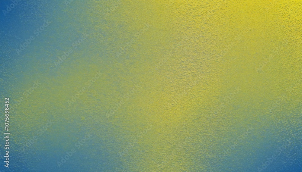 Poster serene gradient texture: transitioning from soft blue to bright yellow for modern design